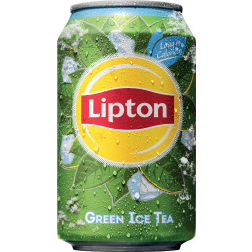Lipton Ice Tea Green boisson rafraîchissante, canette de 33 cl, paquet de 24 pièces