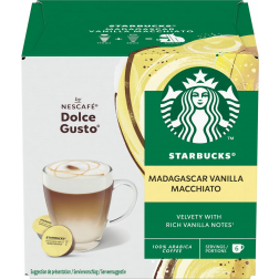 Nescafé Dolce Gusto dosettes de café Starbucks, vanille macchiatto, paquet de 12 pièces