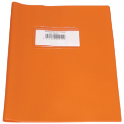Protège-cahiers orange, ft cahier 16,5 x 21 cm