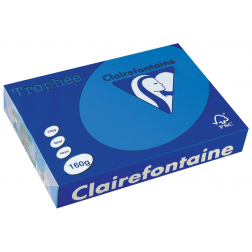 Clairefontaine Trophée Intens, papier couleur, A4, 160 g, 250 feuilles, turquoise