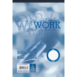 Work bloc-notes, ft A5, 70 g/m², 100 feuilles, ligné