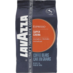 Lavazza café en grains super crema, sac de 1 kg