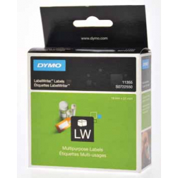 Dymo étiquettes LabelWriter ft 19 x 51 mm, amovible, blanc, 500 étiquettes