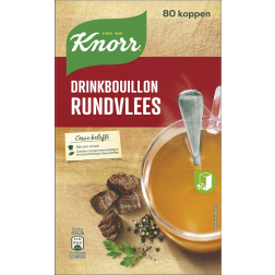 Knorr bouillon à boire boeuf, 175 ml, boîte de 80 pièces
