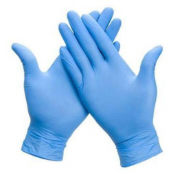 Gants en nitril, extra large, bleu, paquet de 100 pièces