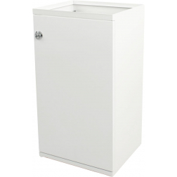 V-Part poubelle modulaire avec porte et support sac 85 l, blanc