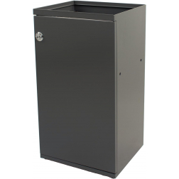 V-Part poubelle modulaire avec porte et support sac 85 l, gris
