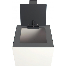 V-Part couvercle à clapet pour poubelle modulaire 85 l et 90 l, gris foncé