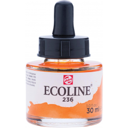 Talens Ecoline peinture à l'eau flacon de 30 ml, orange clair