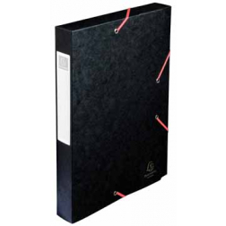 Exacompta Boîte de classement Cartobox dos de 4 cm, noir, épaisseur 7/10e