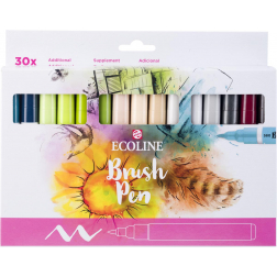 Talens Ecoline Brush pen, étui de 30 pièces, set Additional
