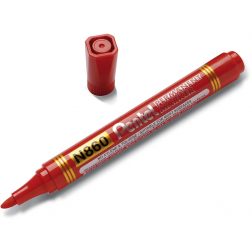 Pentel marqueur permanent N860-B, rouge