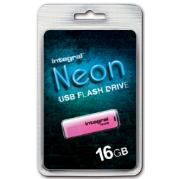 Integral Neon clé USB 2.0, 16 Go, rose