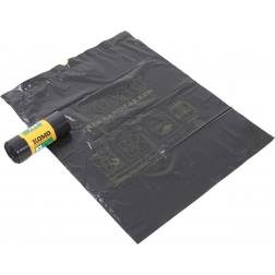 Komo sac à ordures avec cordon, 43 microns, 60 litres, 1 rouleau, 15 sacs