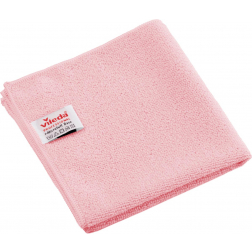 Vileda Professional r-MicroTuff Base chiffon en microfibre, paquet de 5 pièces, rouge