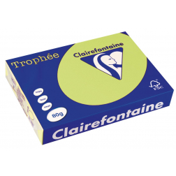Clairefontaine Trophée papier couleur, A4, 80 g, 500 feuilles, vert golf