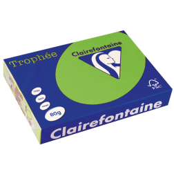 Clairefontaine Trophée Intens, papier couleur, A4, 80 g, 500 feuilles, vert menthe