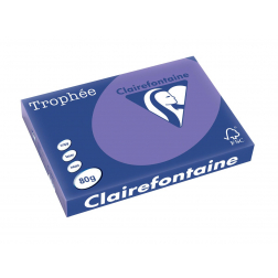 Clairefontaine Trophée Intens, papier couleur, A3, 80 g, 500 feuilles, violet
