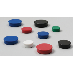 Nobo Aimants, diamètre 38 mm, rouge, blister de 4 pièces