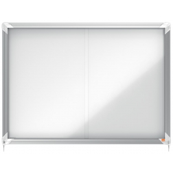 Nobo Premium Plus vitrine intérieure, porte coulissante avec serrure, magnétique, 8 x A4