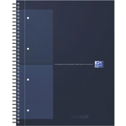 Oxford INTERNATIONAL notebook Action 30 ans, 160 pages, ft A4+, quadrillé 5 mm, bleu