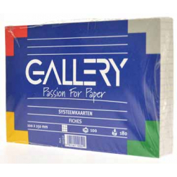 Gallery fiches blanches ft 10 x 15 cm, quadrillé 5 mm