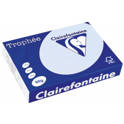 Clairefontaine Trophée papier couleur, A4, 80 g, 500 feuilles, bleu azur