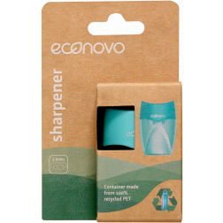 Econovo taille-crayon, avec réservoir, 2 trous, bleu, sous blister