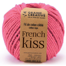 Graine Créative Corde en macramé, ft 2,5 mm x 80 m, rose