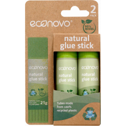 Econovo bâton de colle, 21 g, blister de 2 pièces