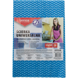 OFFICE products chiffons, 32 x 50 cm, couleurs assorties, paquet de 5 pièces