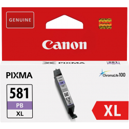 Canon cartouche d'encre CLI-581PB XL, 505 photos, OEM 2053C001, photo blue