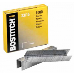Bostitch agrafes 23-15-1M, 15 mm, pour B310HDS, 00540, HD-23L17, HD-12F