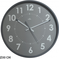 Orium by CEP horloge murale, quartz, diamètre 30 cm, gris