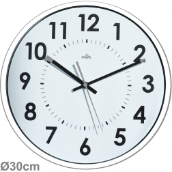 Orium by CEP horloge murale, quartz, diamètre 30 cm, blanc