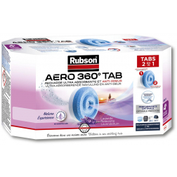 Rubson recharge pour absorbeur d'humidité AERO 360, boîte de 4 tabs de 450 g, lavande