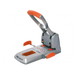 Perforator Rapid Supreme HDC150/2 heavy duty 2-gaats 150 vel zilver/oranje