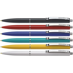 Schneider stylo bille K15, pointe moyenne, couleurs assorties