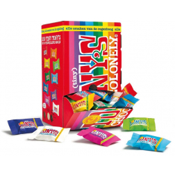 Tony's Chocolonely barre de chocolat mini, 900g, boîte de 100 pièces emballé séparément, mix