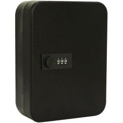 Armoire à clés avec serrure à combinaison, pour 48 clés, noir