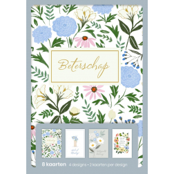 Hallmark cartes de souhaits, prompt rétablissement (NL), blister de 8 pièces