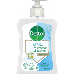 Dettol savon mains Gentle, camomille et fleur de coton, flacon de 250 ml