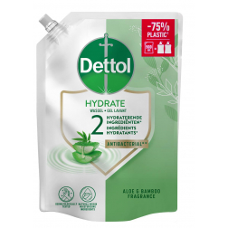 Dettol savon mains Hydrate, aloe vera et bambou, recharge de 500 ml