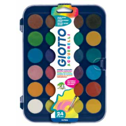 Giotto boîte de couleurs gouaches 24 godets