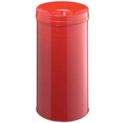 Durable Poubelle Safe contenance: 62 l, hauteur: 680 mm, diamÃ¨tre: 375 mm, rouge
