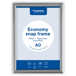 Europel cadre à clapets Economy, liste 25 mm, ft A0, argent