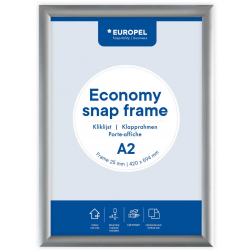 Europel cadre à clapets Economy, liste 25 mm, ft A2, argent