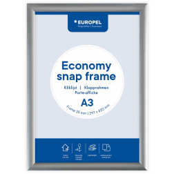 Europel cadre à clapets Economy, liste 25 mm, ft A3, argent