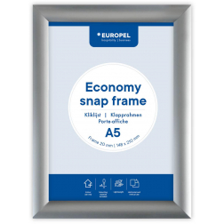 Europel cadre à clapets Economy, liste 25 mm, ft A5, argent