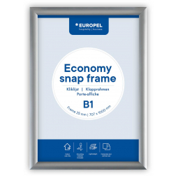 Europel cadre à clapets Economy, liste 25 mm, ft B1, argent